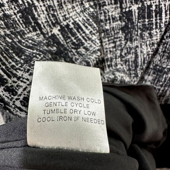 Terra SJ Apparel Blazer Jacket L Black Gray Button Up Mock Neck Office Casual - Picture 11 of 12